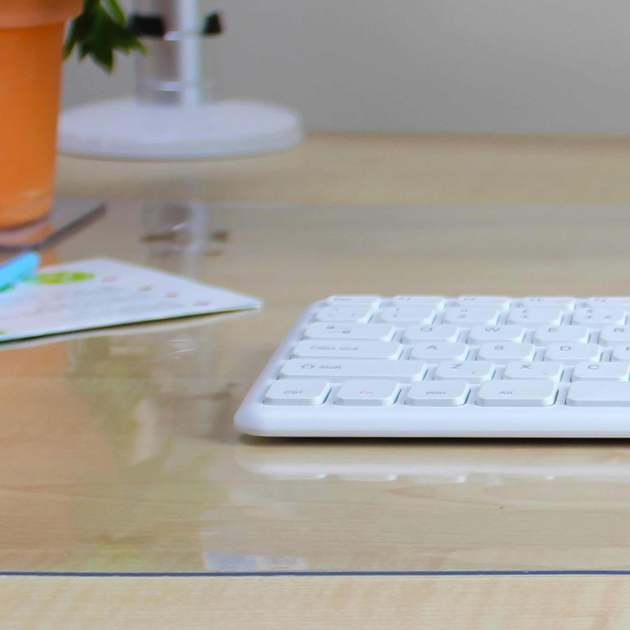 Floortex® Desktex® Crystal Clear Vinyl Rectangular Desk Pad - 20" x 36"