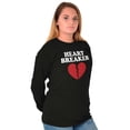 thumbnail image 4 of Heartbreaker Valentines Day Break Up Long Sleeve TShirt Men Women Brisco Brands S, 4 of 6