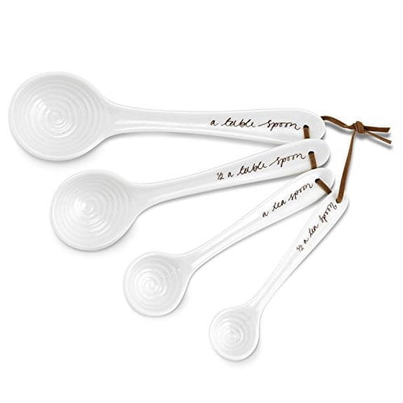 Portmeirion Sophie Conran White Measuring Spoons,Set of 4