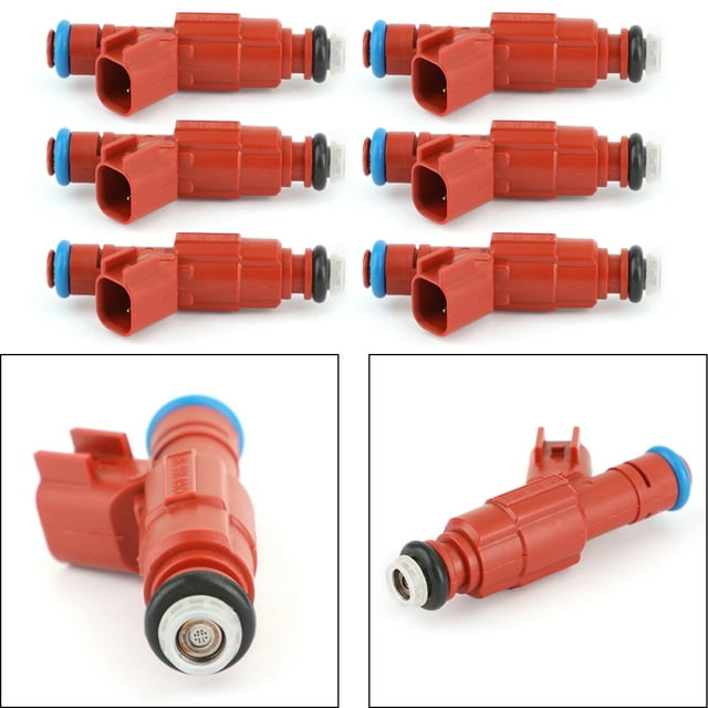 6Pcs 12-hole Fuel Injectors Replacement Fit for Wrangler Mustang 0280156161