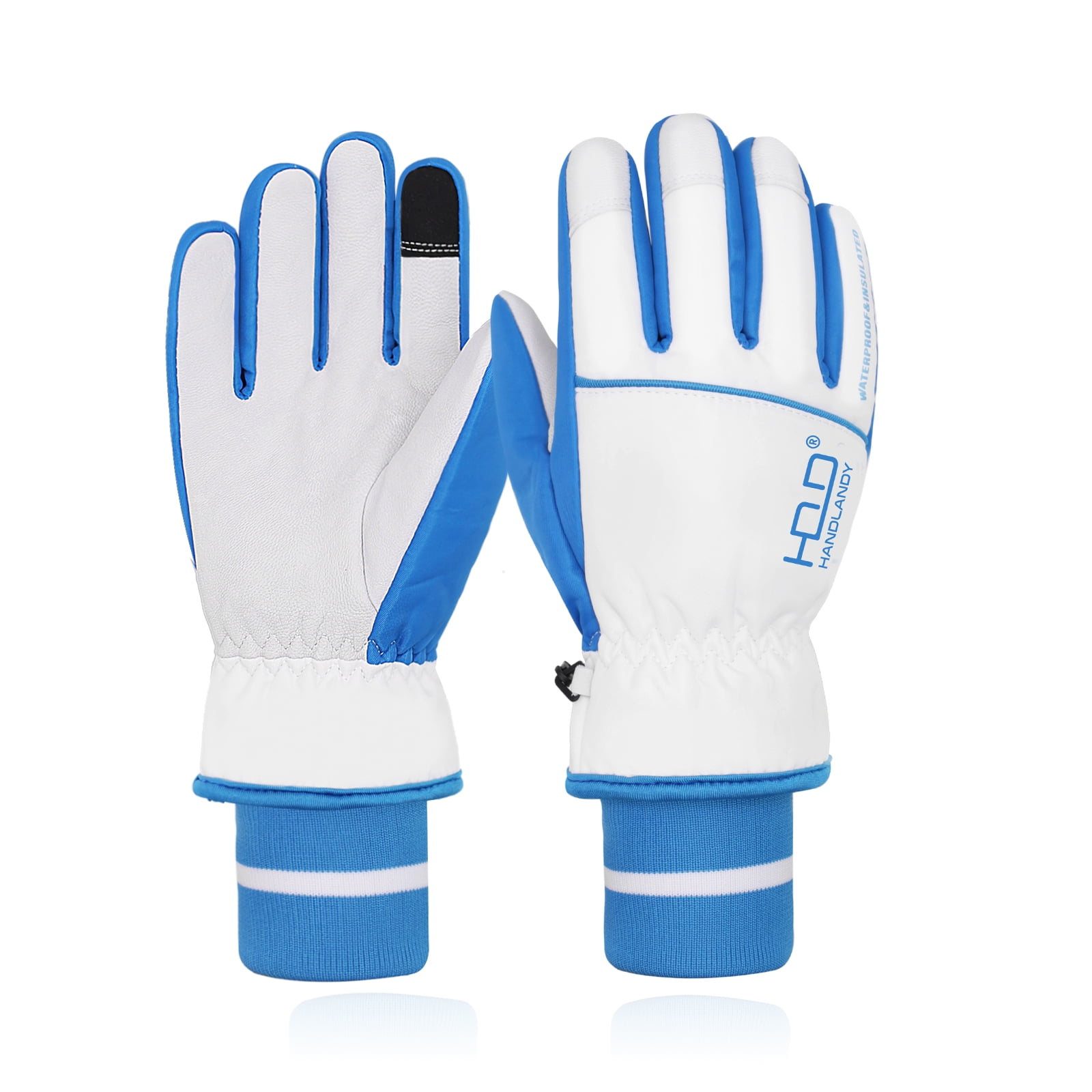 HANDLANDY Waterproof Ski Gloves for Men Women, Grip Winter Gloves