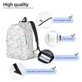 thumbnail image 3 of Xecao Colorful Seashells1 Canvas College Laptop Backpack, a durable rucksack designed for both men and women, ideal for travel, school, and daily use-Small, 3 of 5
