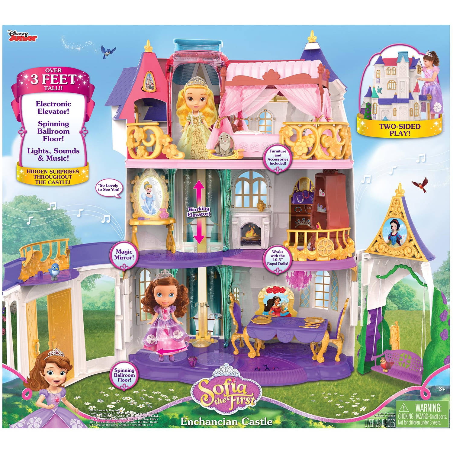 Disney Sofia the First Enchancian Castle Over 3 FT TALL 675902080919