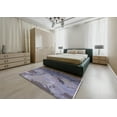 thumbnail image 5 of Ahgly Company Machine Washable Indoor Rectangle Industrial Modern Grape Purple Area Rugs, 2' x 4', 5 of 7
