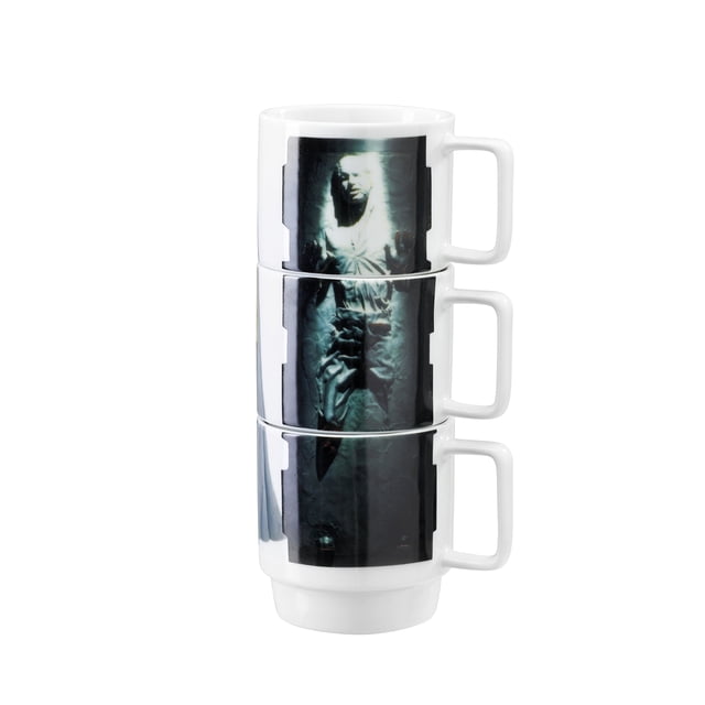 Juego de tazas apilables STAR WARS, coleccionables, 325 ml, cerámica, x3