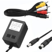 Power Supply For Sega Genesis (Model 2 AND 3) and AV Cable/TV Hookups