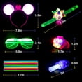 thumbnail image 5 of Mocoosy 103PCS Glow in the Dark Party Supplies Light Up Toys Dance Party Favors for Kids, Carnival Neon Toys Bulk Party Pack With Glow Sticks, Glasses, LED Bracelets, Finger Lights, Ring, Headbands, 5 of 8