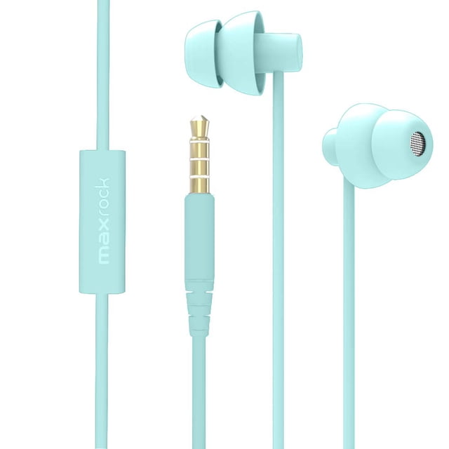 Auriculares MAXROCK Total Soft Silicon con micrófono, conector de 3,5 mm
