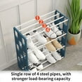 thumbnail image 5 of Miogawg 4 Tier Small Shoe Rack, Kids Show Rack, Closet Shoe Organizer, Compact Stackable Shoe Shelf, Shoe Rack For Narrow Space., 5 of 8