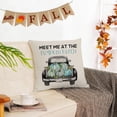 thumbnail image 4 of Set of 4 Fall Pillow Covers 16x16 Inch Thanksgiving Throw Pillows Covers Autumn Blue Pumpkins Decorative Cushion Covers Home Outdoor Sofa Couch Pillow Cases for Fall Decorations (16 by 16), 4 of 6