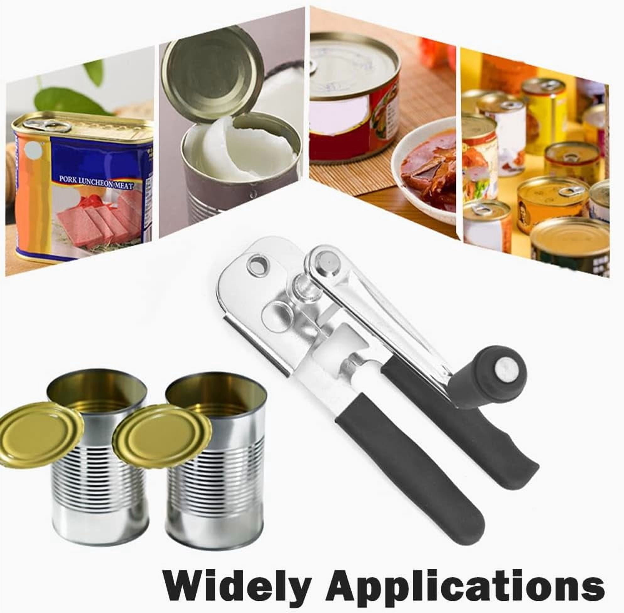 FRKSMD-Commercial Can Opener,Heavy Duty Hand Crank Can Opener,Stainless Steel Manual Can Opener,Durable Bottle Opener,Handheld Can Opener for Kitchen,Camping,Picnic,Bar,Restaurant