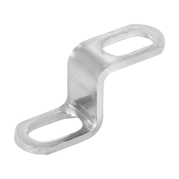 20mm 0.8" Motorcycle Z Shape Exhaust Pipe Muffler Reducer Mounting Bracket Silver Tone