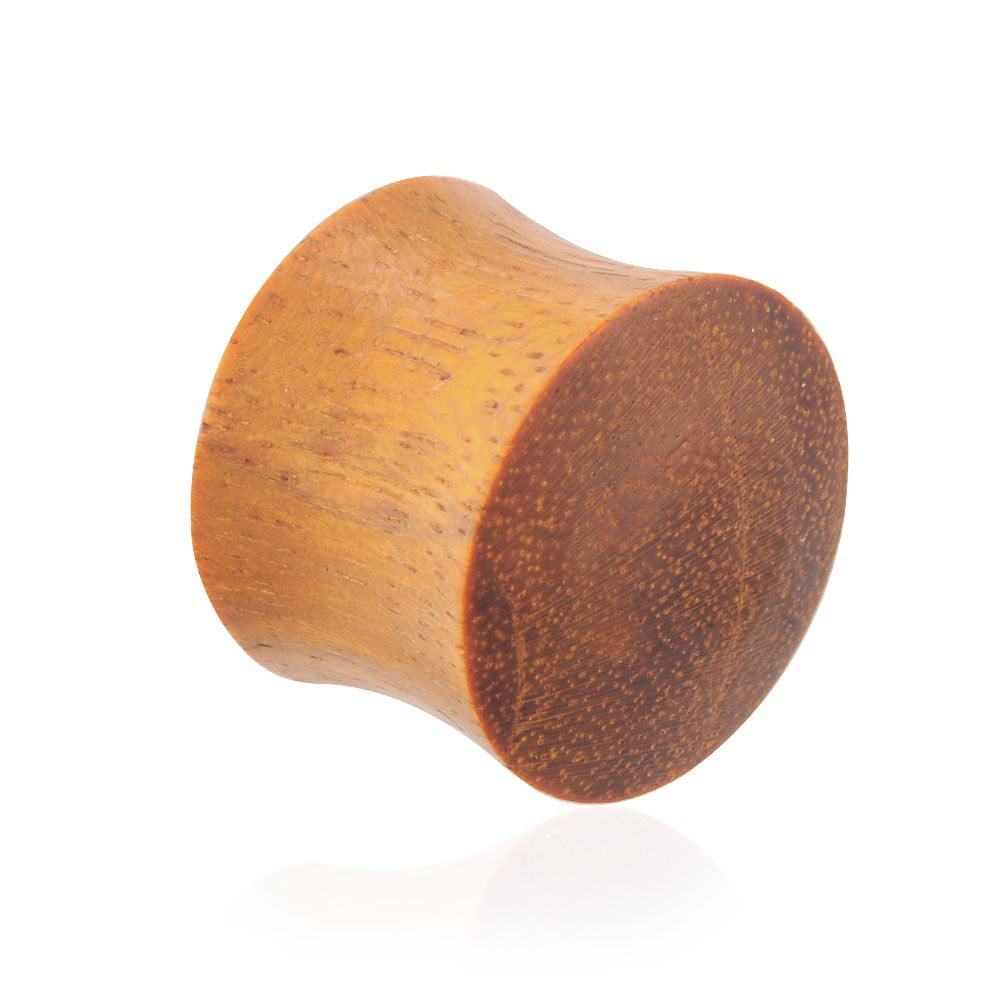 7/8 Two Tone Wood Solid Plug Sold as a Pair 