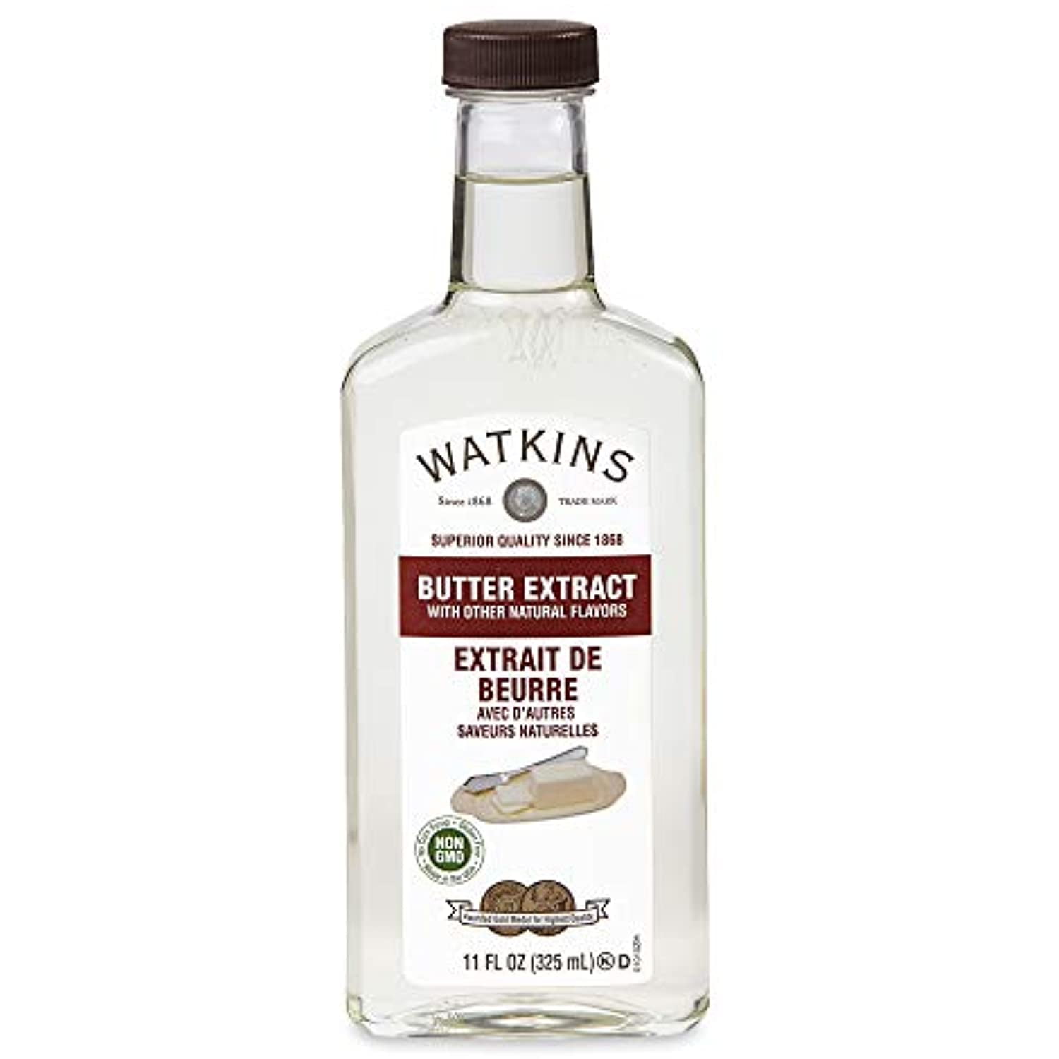 Watkins Butter Extract With Other Natural Flavors, 11 Oz. Bottle, 1 Count (Packaging May Vary)
