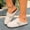 Beige, variant on Womens Vintage Clunky Toe Slide Sandals, Comfortable Summer Slippers with Footbed Arch Support, Slip On Cushion Slides, Walking Sandals for Women With Arch Support