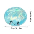 thumbnail image 2 of Glitter Dumpling Squishy Stress Ball Toys,2026 Upgraded Glitter Dumpling, Colorful Dumplings Stress Balls, Soft Squeeze Decompression Dough for Anxiety Relief Fidget,Blue, 2 of 4