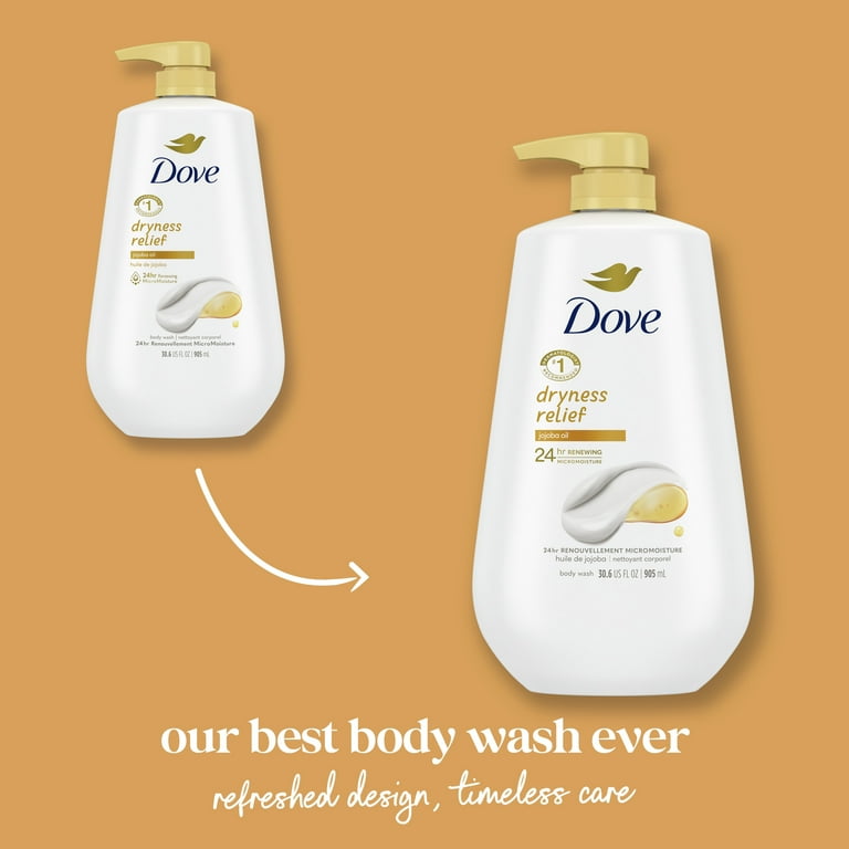3 pack) Dove Dryness Relief Long Lasting Gentle Women's Body Wash