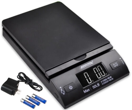 ACCUTECK All-in-1 Series W-8250-50bs Digital Postal Scale with AC Adapter 