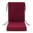 thumbnail image 4 of YEERSWAG 44x20x4 inch Indoor Outdoor High Back Chair Cushion,Deep Seat Chair Cushion Set,Solid Color Waterproof Non Slip Anti-fading Chair Seat Cushion,Patio Garden Cushions, 4 of 11