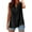 Black, variant on Womens Athletic Tops Shirts Sleeveless For Wear Features Button Closure Ideal Plus Size Shirts,Black,L