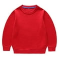 thumbnail image 5 of AHTJRT Tracksuit Set for Kids Long Sleeve Hoodie Sweatshirt Tapered Pants Set Two Pieces Fall Spring Running Hiking Outfits Red#01 10-11 Years, 5 of 9