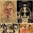 thumbnail image 2 of Póster de Junji Ito de Anime japonés, Papel Kraft Vintage, Shintaro Kago, impresión artística de dibujos animados, decoración de pared, pintura, 2 of 4