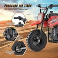 thumbnail image 5 of Arshin Gas Dirt Bike,20 MPH Mini Pit Bike with Off-Road Tires & Disc Brakes,Soft Spring Seat,160 Lbs Max Load(Red), 5 of 8