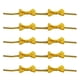 thumbnail image 1 of 100 unidades de envoltorios para hornear con lazos adorables, prácticos y prácticos para sellar alimentos (amarillos), 1 of 7