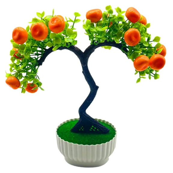Visland Artificial Tree Potted Bonsai Party Ornament Home Living Room Desktop Decor Fake Plants