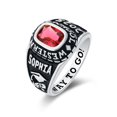 thumbnail image 2 of Mementos PJM Custom Medium Women's Class Rings for High School College-Sterling Silver/Platinum, 2 of 6