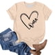 thumbnail image 4 of Fiudx Ofertas Flash Artículos En Oferta Camiseta de Manga Corta con Cuello Redondo y Estampado Retro para Mujer, 4 of 4