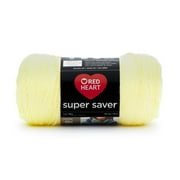 Red Heart Super Saver 4 Medium Acrylic Yarn, Pale Yellow 7oz/198g, 364 Yards