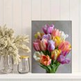 thumbnail image 2 of Colorful Tulips Floral Canvas Print Wall Art for Living Room Bedroom Kitchen Office Hallway, 2 of 8