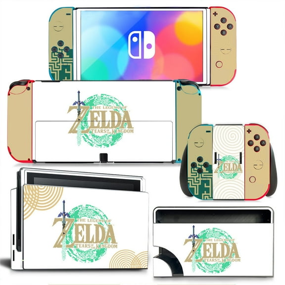 KIPLINK Nintendo Switch OLED Skin Decal – Full Body Vinyl Cover, Anti-Scratch & Waterproof, Bubble-Free Installation, Custom Gaming & Anime Designs