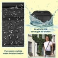 thumbnail image 5 of Cowhide Leather Womens Shoulder Purse Small Cross Body Organizer Bag with..., 5 of 9