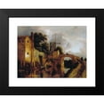 thumbnail image 2 of Jacob van Ruisdael 14x12 Black Modern Framed Museum Art Print Titled - Canal with Bridge, 2 of 5