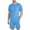#11 Sky Blue 【Mix, Match & Rotate: Stock Up on Daily Colors】, variant on Men's 2 Piece Set Quick Dry Casual Cotton Shorts & T-Shirt, Athletic Running Gym Workout Fitness Beach Sets | TOPLIU,Army Green L