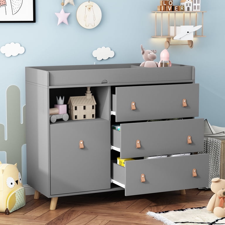 white christmas dresses GARVEE Modern Changing Table Dresser for Stylish Nurseries main image 0