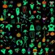 thumbnail image 1 of Tatuaje temporal niños luminosos, Tatuaje de Halloween luminoso, Tatuaje de Halloween, Decoración de fiesta de Halloween pegatina impermeable Suministros para fiesta de Halloween, 1 of 7
