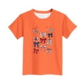 thumbnail image 6 of oelaio Kids Graphic Tees Boys Girls American Flag Shirt 4th of July Celebration Tee Independence Day Patriotic Tops Orange 160, 6 of 7