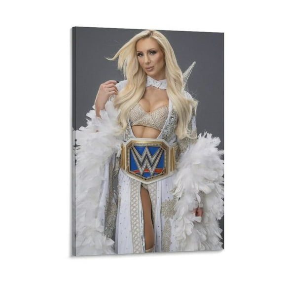 Charlotte Flair Canvas Poster Picture Print Wall Art Poster Painting Canvas Posters Artworks Gift Room Aesthetic 16x24inch(40x60cm)