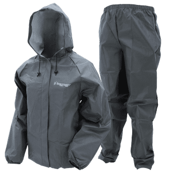 Frogg Toggs Youth Ultra-lite2 Rain Suit, Carbon Black, Size L/XL