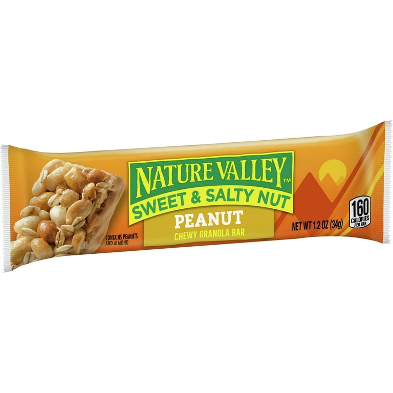 Granola Bars, Sweet and Salty Nut Peanut Cereal, 1.2 oz Bar, 16/Box Granola Bars, Sweet and Salty Nut Peanut Cereal, 1.2 oz Bar, 16/Box