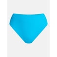 thumbnail image 5 of Time and Tru Women's and Women's Plus Ribbed Mid Rise Bikini Bottoms, Sizes XS-3X, 5 of 5