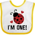 thumbnail image 3 of Inktastic 1st Birthday Ladybug 1 Year Old Girls Baby Bib, 3 of 4