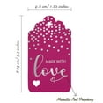 thumbnail image 5 of Inkdotpot Real Silver Foil Made With Love Text Tags Favor Hang Paper Tags 50 Pack, 5 of 6