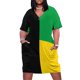 thumbnail image 1 of Vestido de fiesta horizontal con bolsillos para mujer, atuendo de playa, colores elegantes, bandera de Jamaica, verano., 1 of 6