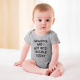 thumbnail image 2 of Grandpa And I Got Into Trouble Today - Baby Clothes - Funny Newborn Bodysuit Outfits for Boys And Girls Gray-style-1 24months, 2 of 7