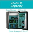 thumbnail image 4 of BLACK+DECKER BCRK25B Réfrigérateur Compact Energy Star Porte Simple Mini Frigo avec Congélateur, 2.5 Pieds Cubes, Noir, 4 of 7
