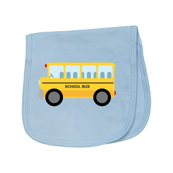 Inktastic School Bus Baby Burp Cloth